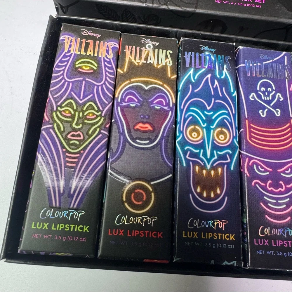 COLOURPOP‎ Disney Villains Misunderstood Luxe Lipstick Set Crème and Matte NEW